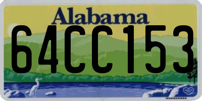 AL license plate 64CC153