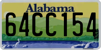 AL license plate 64CC154