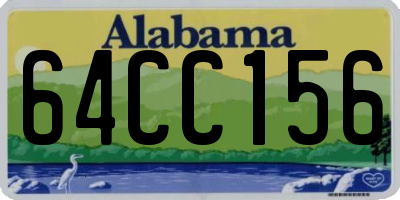 AL license plate 64CC156