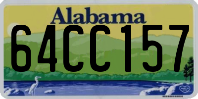 AL license plate 64CC157