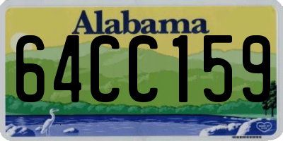 AL license plate 64CC159