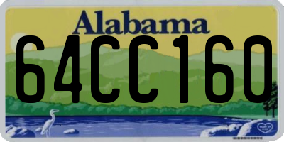 AL license plate 64CC160