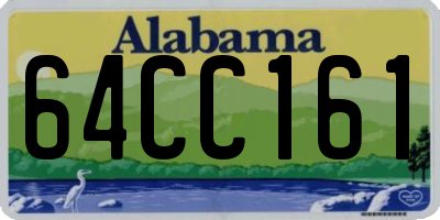 AL license plate 64CC161