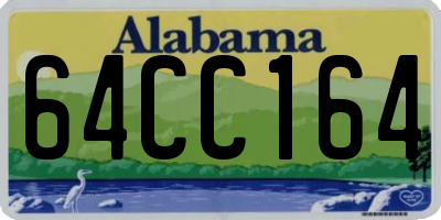 AL license plate 64CC164