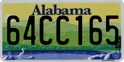 AL license plate 64CC165