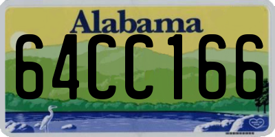 AL license plate 64CC166