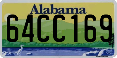 AL license plate 64CC169