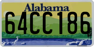 AL license plate 64CC186