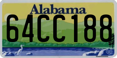 AL license plate 64CC188