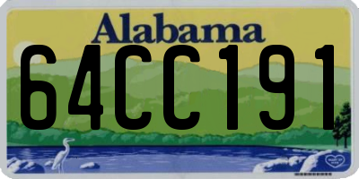 AL license plate 64CC191
