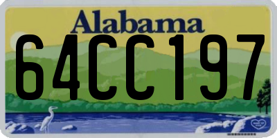 AL license plate 64CC197