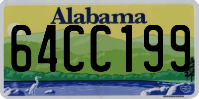 AL license plate 64CC199