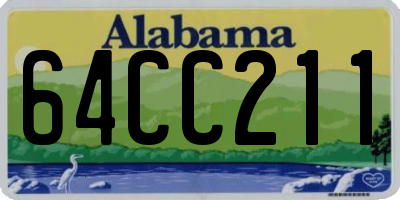 AL license plate 64CC211