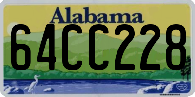 AL license plate 64CC228