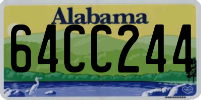 AL license plate 64CC244