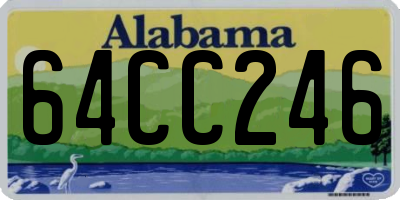 AL license plate 64CC246