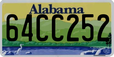 AL license plate 64CC252