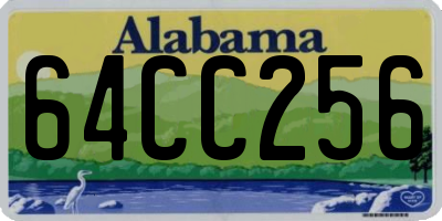 AL license plate 64CC256