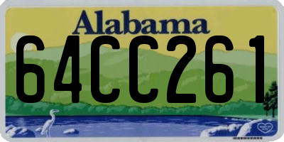 AL license plate 64CC261