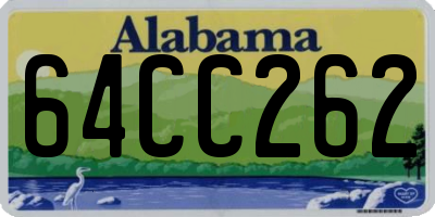 AL license plate 64CC262