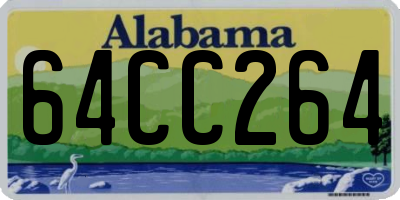 AL license plate 64CC264