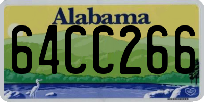 AL license plate 64CC266