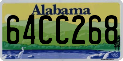 AL license plate 64CC268