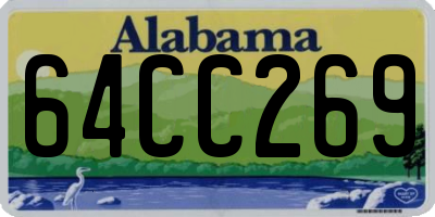 AL license plate 64CC269
