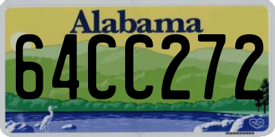 AL license plate 64CC272