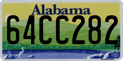 AL license plate 64CC282