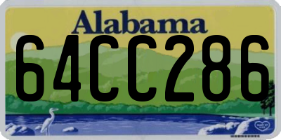AL license plate 64CC286