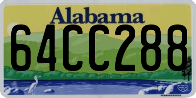 AL license plate 64CC288