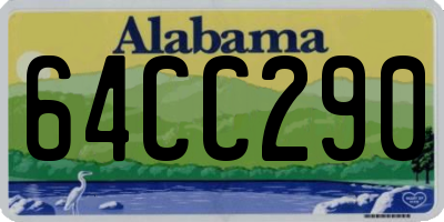 AL license plate 64CC290