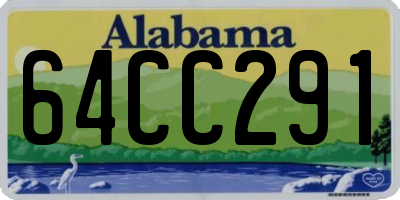 AL license plate 64CC291
