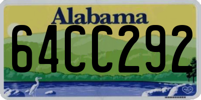 AL license plate 64CC292