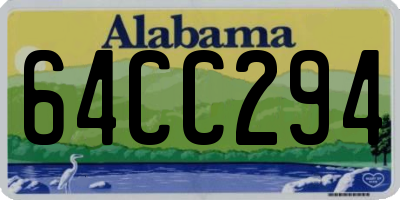 AL license plate 64CC294