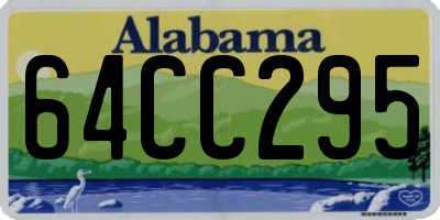 AL license plate 64CC295
