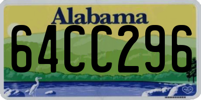 AL license plate 64CC296