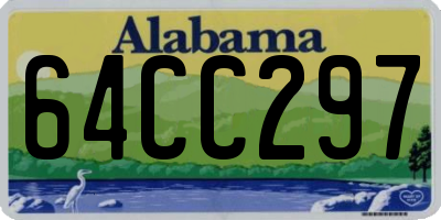AL license plate 64CC297