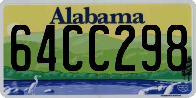 AL license plate 64CC298