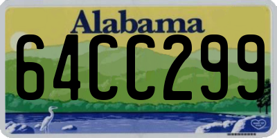 AL license plate 64CC299
