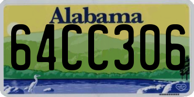 AL license plate 64CC306