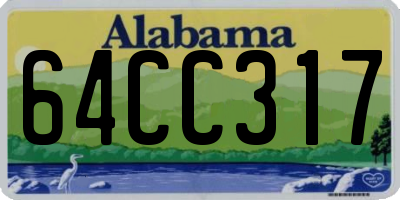 AL license plate 64CC317