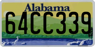 AL license plate 64CC339