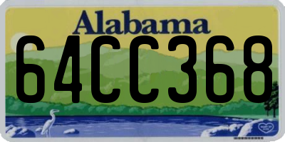 AL license plate 64CC368