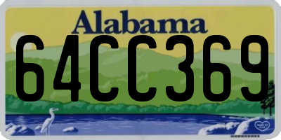 AL license plate 64CC369