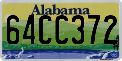 AL license plate 64CC372