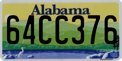 AL license plate 64CC376