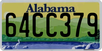 AL license plate 64CC379