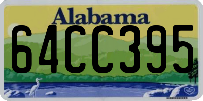 AL license plate 64CC395